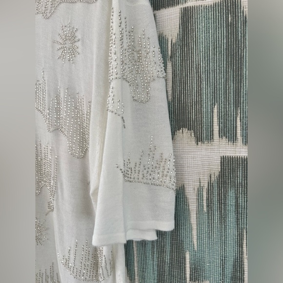 Zara- Beaded Knit Polo- M - Picture 6 of 12